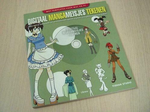  Yishan Sudio -  Digitaal Mangameisjes Tekenen (met CD), Boeken, Hobby en Vrije tijd, Verzenden