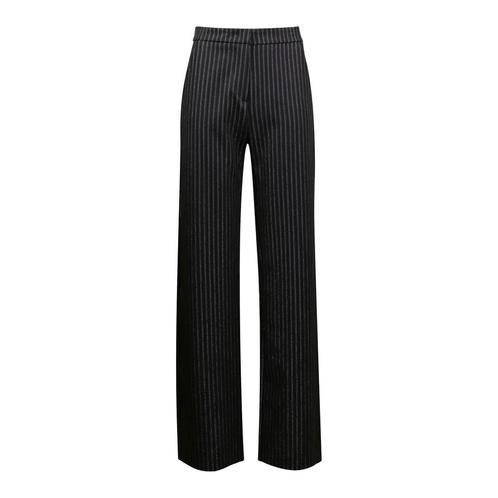 Verysimple • zwarte pantalon met strepen • XS (IT40), Kleding | Dames, Broeken en Pantalons, Zwart, Nieuw, Maat 34 (XS) of kleiner