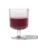 HEMA Wijnglas Bergen bolletjes reliëf 250ml, Verzenden, Nieuw