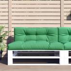 vidaXL Palletkussens 2 st stof groen, Huis en Inrichting, Woonaccessoires | Kussens, Verzenden, Nieuw, Groen