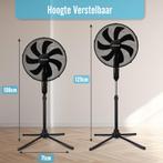 Aigostar Statiefventilator - Ventilator Staand - Verstelbaar, Verzenden, Zo goed als nieuw