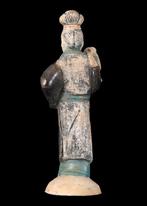 Oud-Chinees Terracotta Vrouwe Hofmessenger Statuette