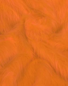 Imitatie Bont Langharig Oranje, Hobby en Vrije tijd, Stoffen en Lappen, Oranje, Nieuw