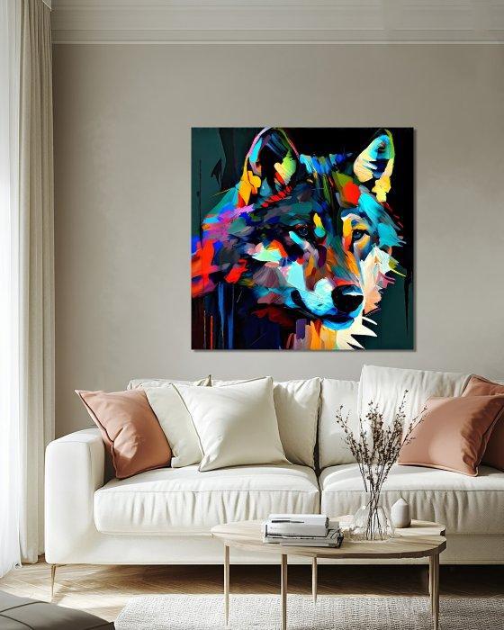 Michael Mey - Color Wolf, Antiek en Kunst, Kunst | Designobjecten