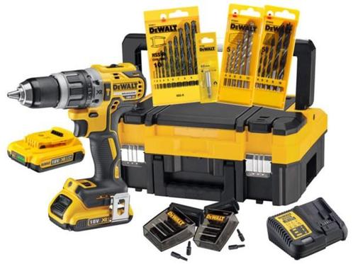 Veiling - DeWalt Accu Schroef-/ Klopboormachineset 18V, Doe-het-zelf en Verbouw, Gereedschap | Boormachines