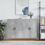 vidaXL Hangkasten 2 st 69,5x34x90 cm betongrijs, Verzenden, Nieuw, 50 tot 100 cm, Minder dan 100 cm