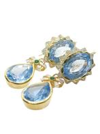 Zonder Minimumprijs - Oorbellen - 9 kt. Geel goud, Zilver, Sieraden, Tassen en Uiterlijk, Oorbellen, Nieuw