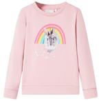 vidaXL Kindertrui 128 lichtroze, Verzenden, Nieuw