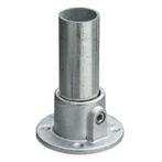 Buiskoppeling Ronde voetplaat Ø 33,7 mm Zink, Verzenden, Nieuw