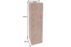 Decoratieve pillar TRIBAL 110cm teak hout naturel bruin -, Huis en Inrichting, Woonaccessoires | Wandplanken en Boekenplanken