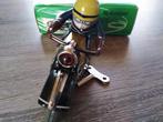 Schuco - Schuco Motoracer 1006 Tinnen fiets en klokwerk