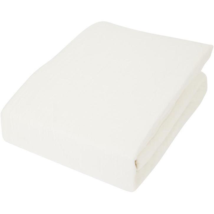 Mousseline dekbedovertrek - wit - 2-persoons | 240 x 200/220, Huis en Inrichting, Slaapkamer | Beddengoed, Wit, Nieuw, Verzenden