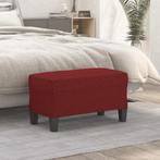 vidaXL Bankje 70x35x41 cm stof wijnrood, Huis en Inrichting, Banken | Bankstellen, Verzenden, Nieuw, Stof, Minder dan 150 cm