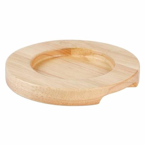 Onderzetter voor mini pan gietijzer - hevea hout, Zakelijke goederen, Horeca | Keukenapparatuur, Nieuw in verpakking, Verzenden