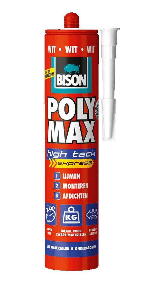 Polymax High Tack Express (425 gram), Doe-het-zelf en Verbouw, Plinten en Afwerking, Nieuw, Ophalen of Verzenden