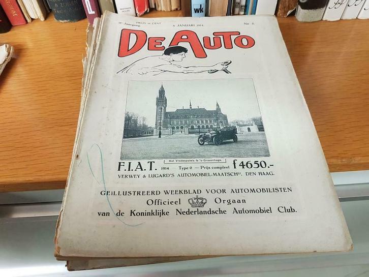Complete jaargang: De Auto 1914, Boeken, Auto's | Folders en Tijdschriften, Gelezen, Algemeen, Verzenden