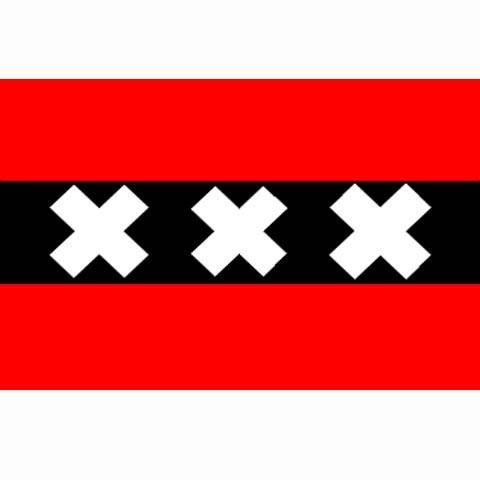 Amsterdamse vlag / vlag Amsterdam, Diversen, Vlaggen en Wimpels, Verzenden