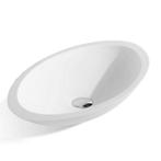 BWS Opzetwastafel Solid Surface 59x35x11cm Ovaal Wit, Ophalen of Verzenden, Nieuw, Overige typen