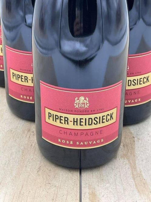 Piper Heidsieck, Brut Rosé - Champagne Rosé - 6 Flessen, Verzamelen, Wijnen