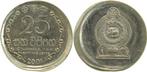 Fehlpraegung 25 Cents 2001 Sri Lanka dezentriert ohne Riffe, Verzenden