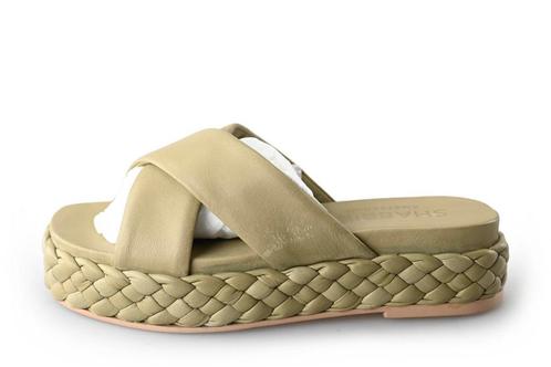 Shabbies Slippers in maat 37 Groen | 10% extra korting, Kleding | Dames, Schoenen, Groen, Zo goed als nieuw, Slippers, Verzenden