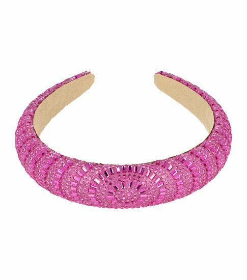 Haarband Diadeem Dik Glitter Fantasie Roze, Sieraden, Tassen en Uiterlijk, Uiterlijk | Haarverzorging