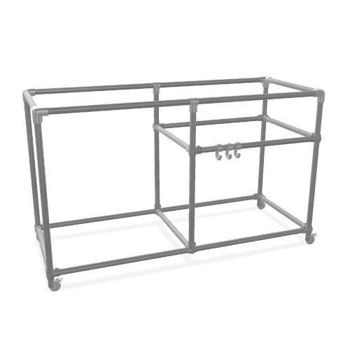 BBQ Meubel Bavette | Staal 33.7 mm | Wiel | DIY Bouwpakket, Tuin en Terras, Barbecue-accessoires, Ophalen of Verzenden