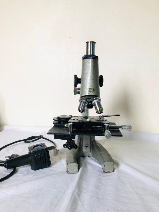 Microscoop - 1960 - Frankrijk - Optico Paris, Verzamelen, Fotografica en Filmapparatuur