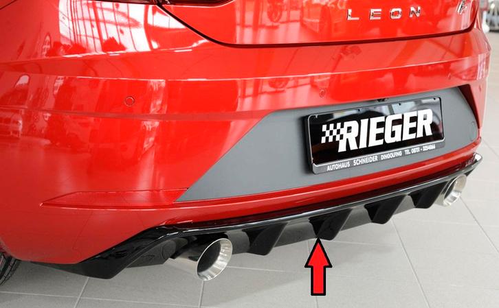 Rieger diffuser | Leon FR (5F) 2017-2020 (vanaf Facelift) -, Auto-onderdelen, Carrosserie en Plaatwerk, Nieuw, Seat, Verzenden