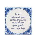 Delfts Blauw Tegel Ochtendhumeur 14,5cm, Nieuw, Verzenden