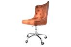 Bureaustoel Chesterfield Lichtbruin met armleuning - 40166