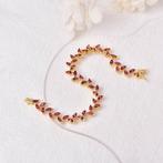 Zonder minimumprijs - Armband Zilver - Garnet -, Nieuw