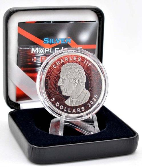 Canada. 5 Dollars 2025 Maple Leaf - Bitcoin Edition, 1 Oz, Postzegels en Munten, Munten | Europa | Niet-Euromunten