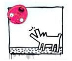 Utopia - Utopia x Keith Haring - Dog and Bubble-, Antiek en Kunst