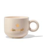HEMA Mok 480ml ster shine bright beige, Verzenden