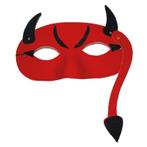 Duivels masker van vilt - Oogmaskers, Nieuw, Verzenden