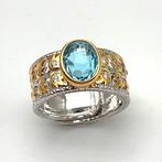 Zonder Minimumprijs - Ring Zilver Topaas, Sieraden, Tassen en Uiterlijk, Ringen, Nieuw