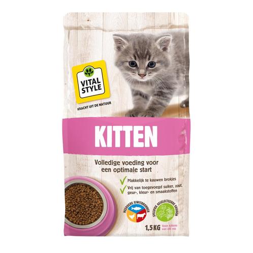 VITALstyle Kattenvoer Kitten 1,5 kg, Dieren en Toebehoren, Dierenvoeding, Verzenden