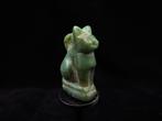 Oud-Egyptisch Feldspath amulet van een kat (Bastet) - 1.9 cm