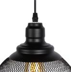 Lucide MESH Hanglamp Ø 22 cm - 1xE27 - Zwart, Huis en Inrichting, Lampen | Hanglampen, Ophalen of Verzenden, Zo goed als nieuw