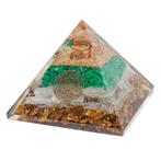 Orgonite Piramide Malachiet Seleniet &amp; Tijgeroog -, Verzamelen, Verzenden
