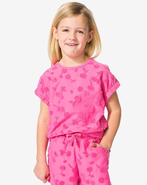 HEMA Kinder T-shirt badstof fruit roze van €14.99 voor sale, Kinderen en Baby's, Kinderkleding | Overige, Nieuw, Verzenden