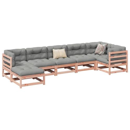 vidaXL 7-delige Loungeset met kussens massief douglas, Tuin en Terras, Tuinsets en Loungesets, Loungeset, Nieuw, Verzenden