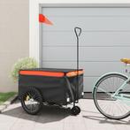 Fietstrailer 45 kg ijzer zwart en oranje (Auto-Fiets), Nieuw, Verzenden