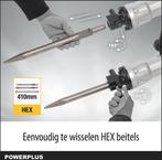 Powerplus POWX11861 Breekhamer - 1700W - 60 joule - SDS Hex, Verzenden, Zo goed als nieuw