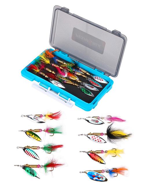Fish4All Spinner Box Willow 7cm 4.3g (8 Stuks), Watersport en Boten, Hengelsport | Algemeen, Overige typen, Nieuw, Verzenden