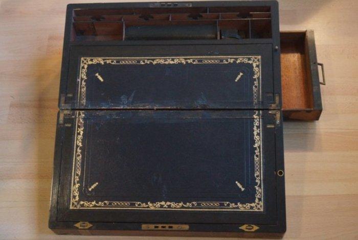 Schrijfhelling - Mahonie - Officiers schrijftafel, Antiek en Kunst, Antiek | Overige Antiek