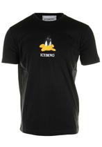 40% Iceberg  T-Shirts  maat M, Kleding | Heren, T-shirts, Nieuw, Zwart, Verzenden