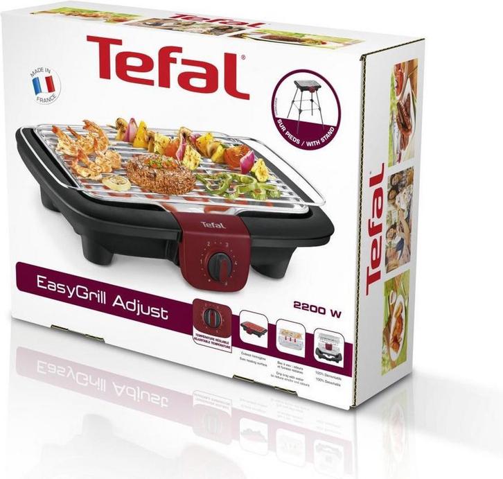 Tefal EasyGrill Elektrische Tafelbarbecue - 35x42 cm - 2300W, Tuin en Terras, Houtskoolbarbecues, Verzenden