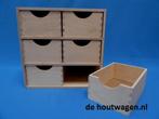 klein houten kastjes met laden - schuifladekastjes klein, Nieuw, Ophalen of Verzenden